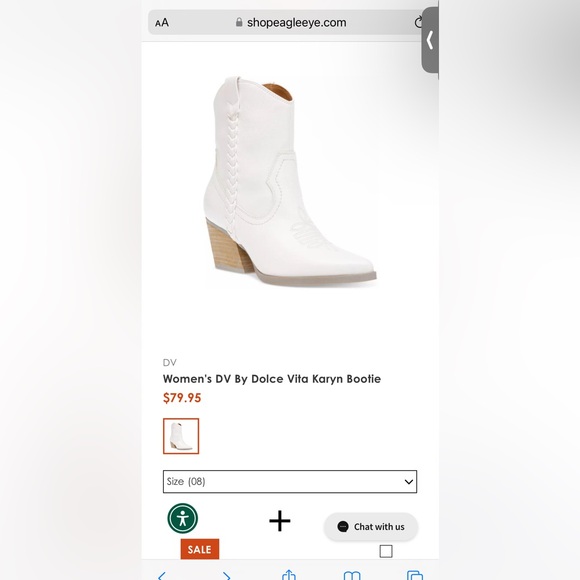 Dolce Vita | White Cowboy Boots - Picture 3 of 12